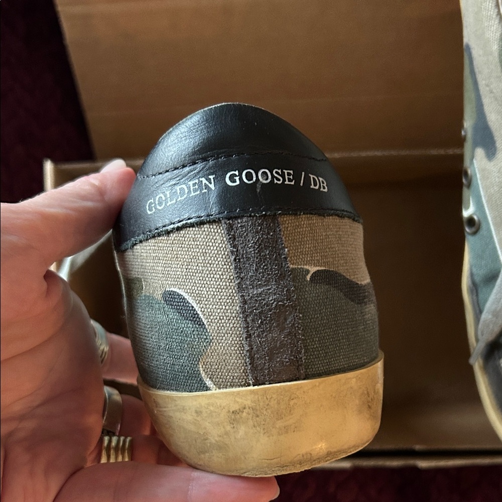 Golden Goose Superstar Camouflage Lace-Up Sneakers - Picture 4 of 12